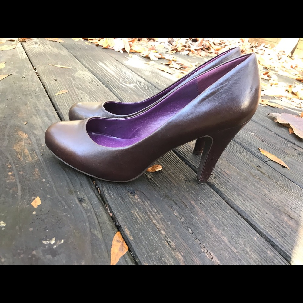 Steve Madden Size 9 Brown Leather Heels